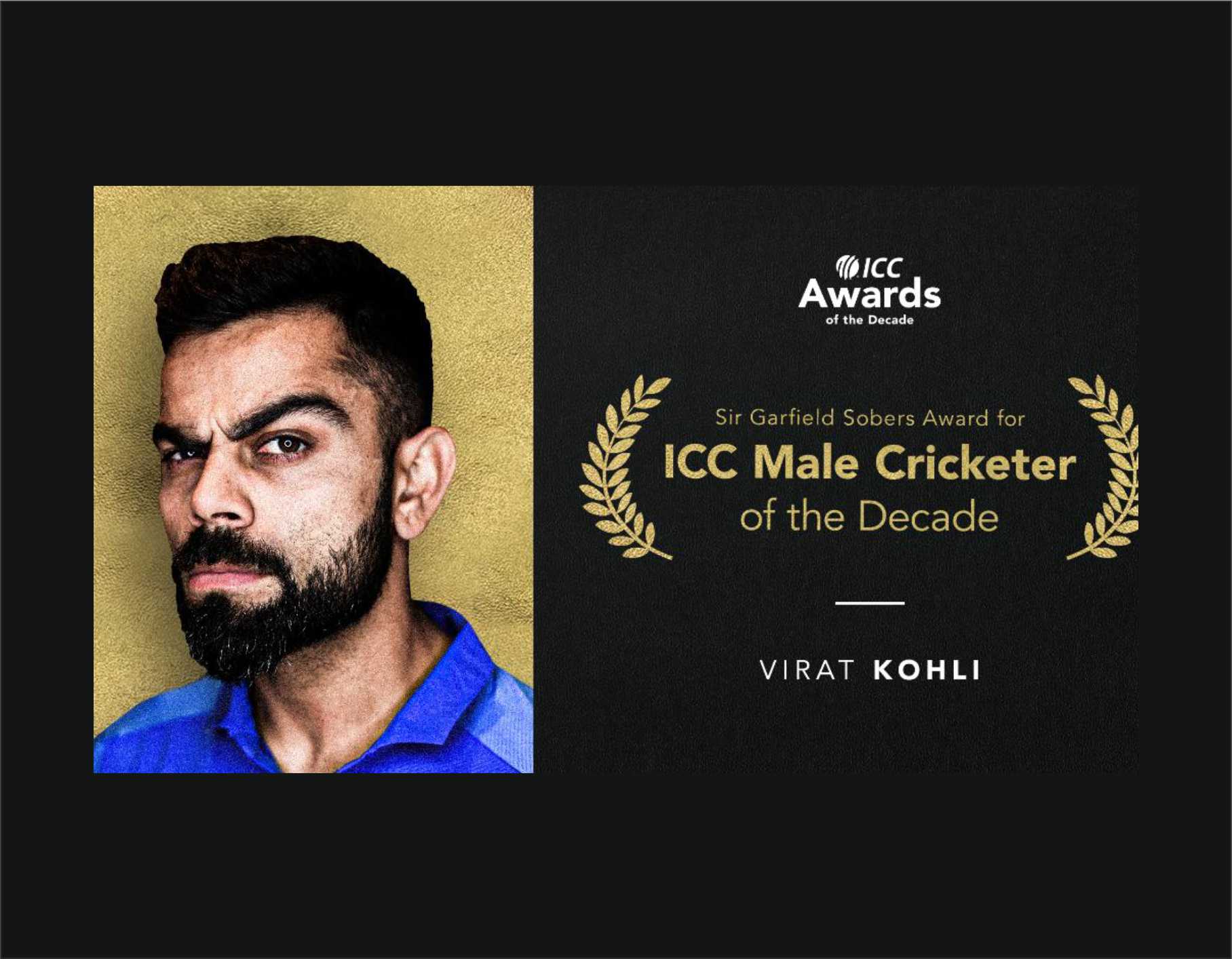 Virat Kohli Crowned Icc Male Cricketer Of The Decade Odi Award For The 50 Over Format Hello 0787