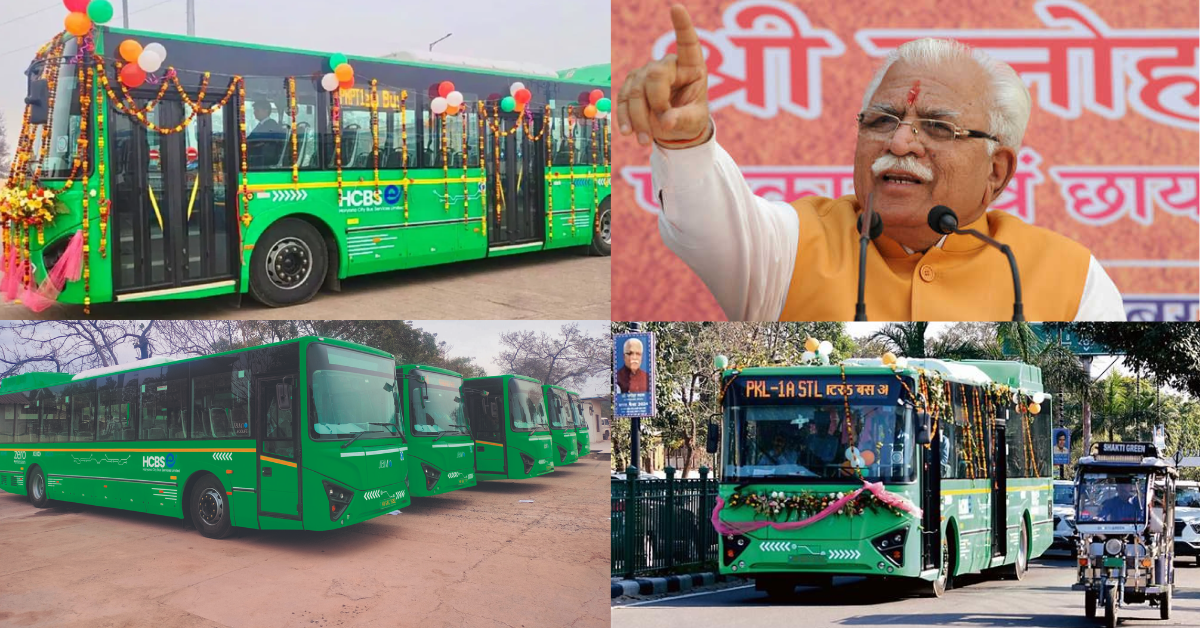 Panchkula electric bus - Hello Tricity